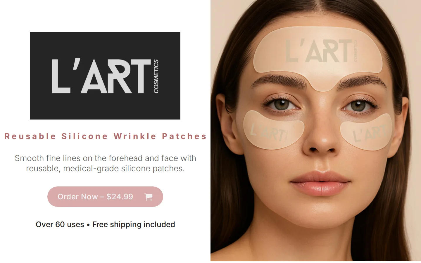Captured website of L'ART Cosmetics