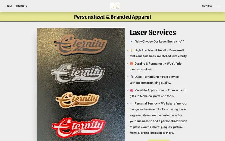 Laser Services - — Ava's Branded Apparel