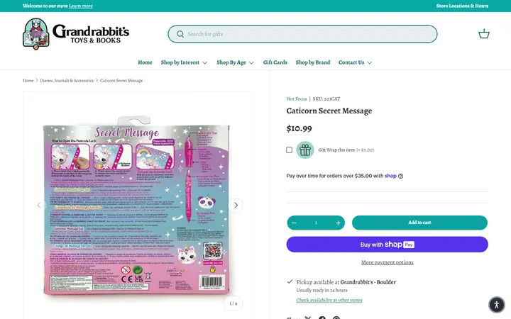 Caticorn Secret Message – Grandrabbit's Toy Shoppe — Grandrabbit's Toy Shoppe