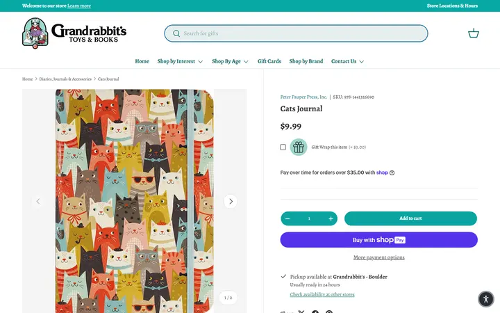 Cats Journal – Grandrabbit's Toy Shoppe — Grandrabbit's Toy Shoppe