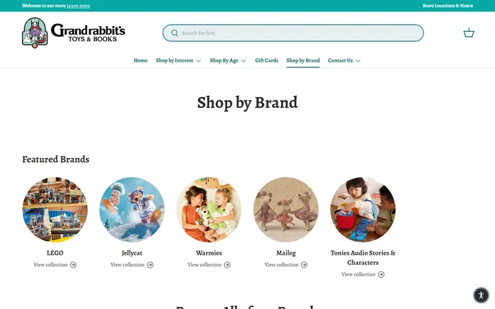 Shop by Brand – Grandrabbit's Toy Shoppe — Grandrabbit's Toy Shoppe