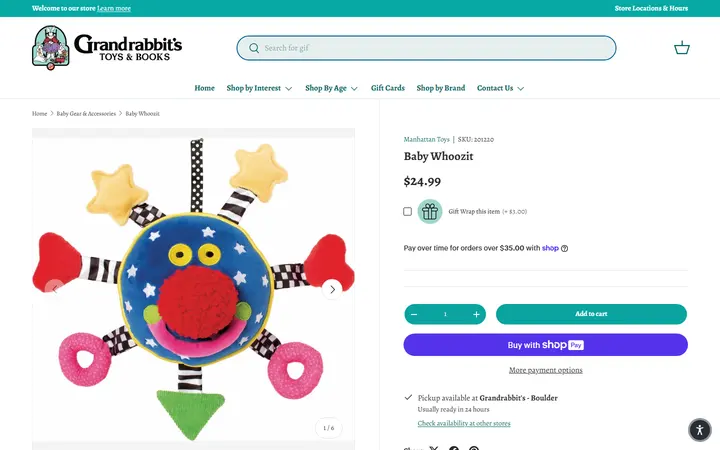 Baby Whoozit – Grandrabbit's Toy Shoppe — Grandrabbit's Toy Shoppe