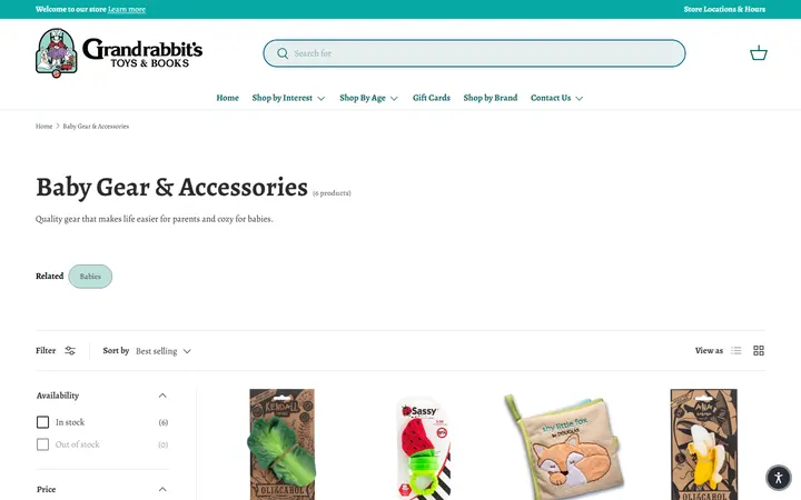Baby Gear & Accessories | Grandrabbit’s Toys – Grandrabbit's Toy Shoppe — Grandrabbit's Toy Shoppe