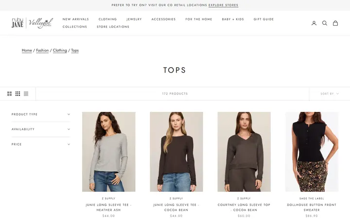Tops - Ruby Jane — Ruby Jane Boutique - Denver Highlands
