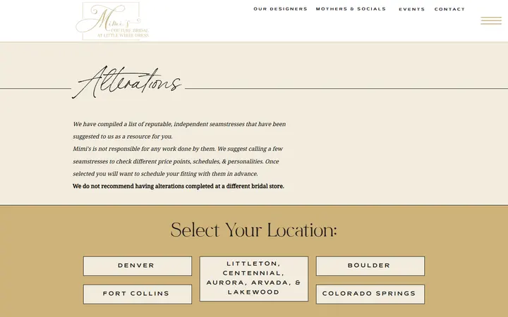 Mimi's Couture Bridal at LWD | Alterations — Mimi's Couture Bridal at Little White Dress