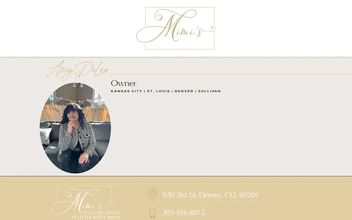 Amy DeLeo | Mimi's Couture Bridal — Mimi's Couture Bridal at Little White Dress