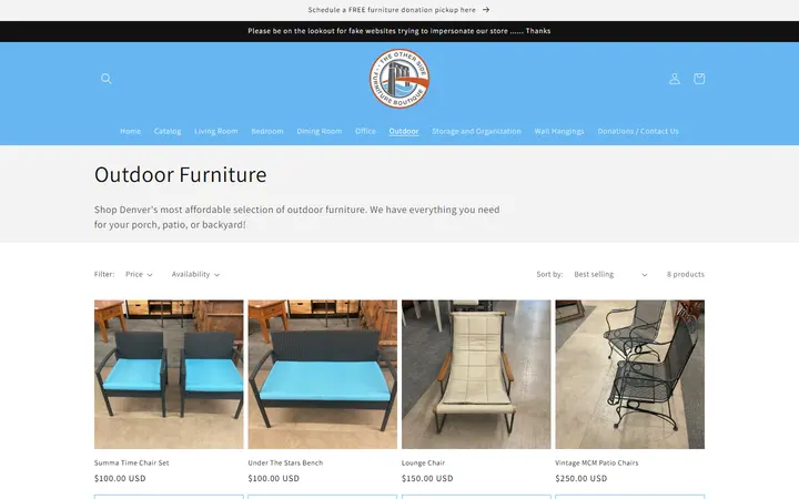 Outdoor Furniture – TOSA Furniture Boutique — The Other Side Furniture Boutique
