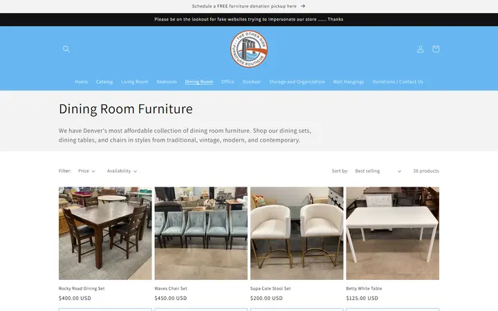 Dining Room Furniture – TOSA Furniture Boutique — The Other Side Furniture Boutique