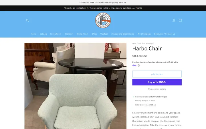 Harbo Chair – TOSA Furniture Boutique — The Other Side Furniture Boutique