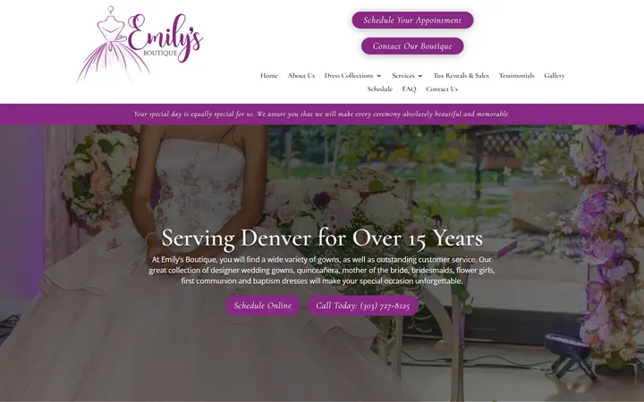 Emily's Boutique | Wedding, Prom, and Quinceanera Dresses in Denver, CO — Emily's Boutique