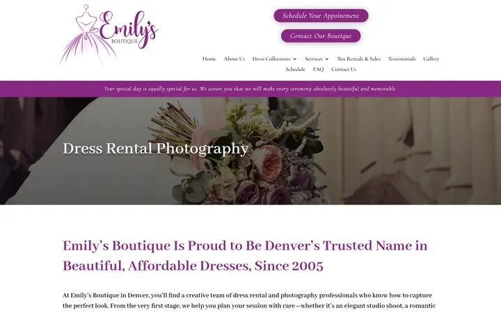 Dress Rental Photography | Emily's Boutique — Emily's Boutique