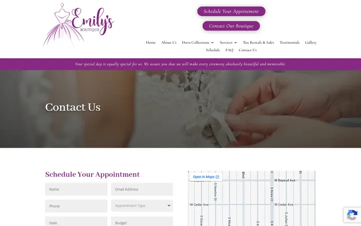 Contact Us | Emily's Boutique | Wedding, Prom, and Quinceanera Dresses in Denver, CO — Emily's Boutique