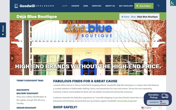 Déjà Blue Boutique | Goodwill of Colorado — Déjà Blue Boutique