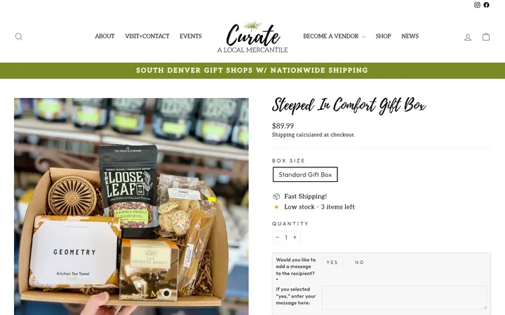 Steeped In Comfort Gift Box – Curate: A Local Mercantile — Curate: A Local Mercantile