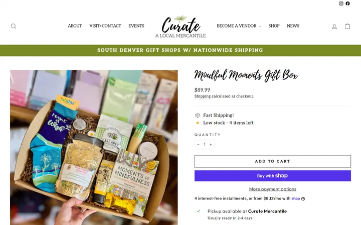 Mindful Moments Gift Box – Curate: A Local Mercantile — Curate: A Local Mercantile