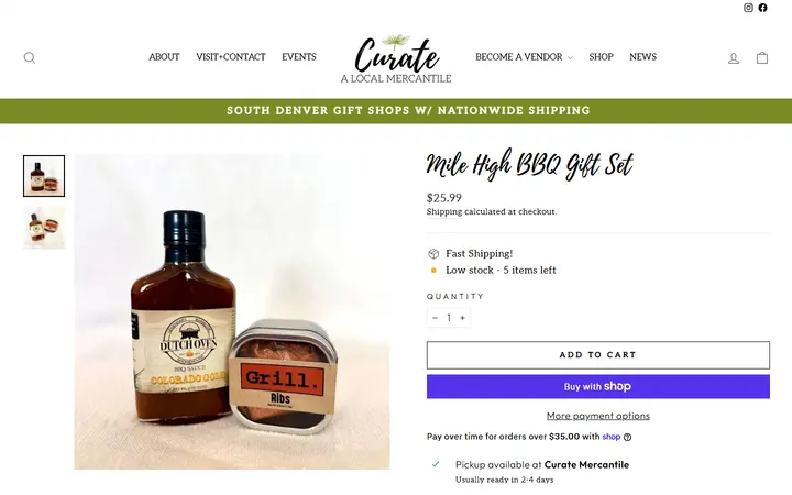 Mile High BBQ Gift Set – Curate: A Local Mercantile — Curate: A Local Mercantile