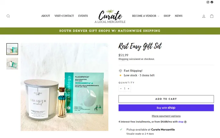 Rest Easy Gift Set – Curate: A Local Mercantile — Curate: A Local Mercantile