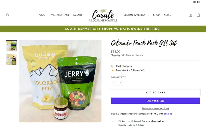 Colorado Snack Pack Gift Set – Curate: A Local Mercantile — Curate: A Local Mercantile