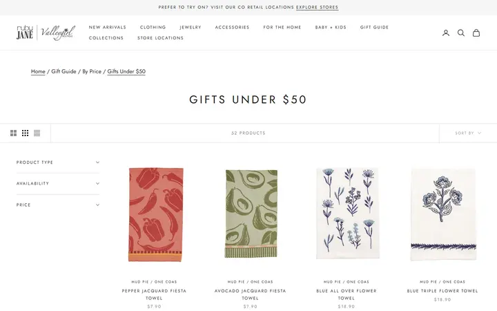Gifts Under $50 - Ruby Jane & Valleygirl Boutique — Ruby Jane Boutique - Littleton