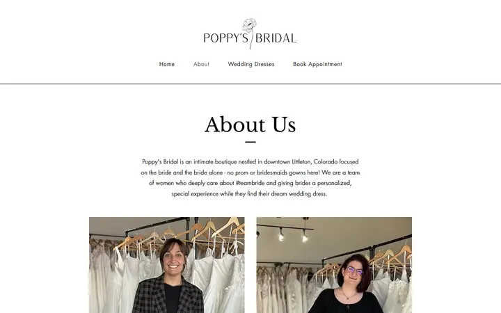 About | Poppy's Bridal — Poppy's Bridal