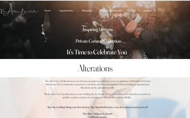 Alterations I The Altar Bridal — The Altar Bridal