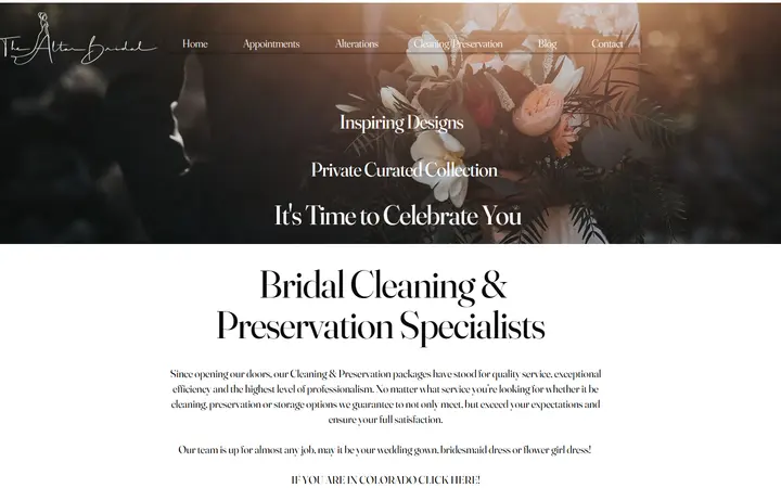 Cleaning/Preservation | thealtarbridal — The Altar Bridal