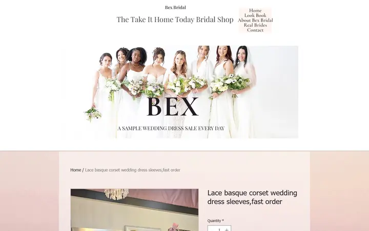 Lace basque corset wedding dress sleeves,fast order | Bex Bridal — Bex Bridal