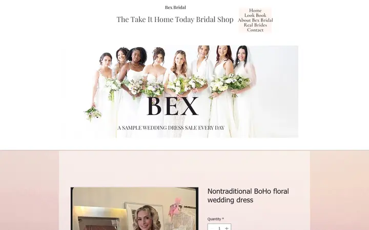 Nontraditional BoHo floral wedding dress | Bex Bridal — Bex Bridal