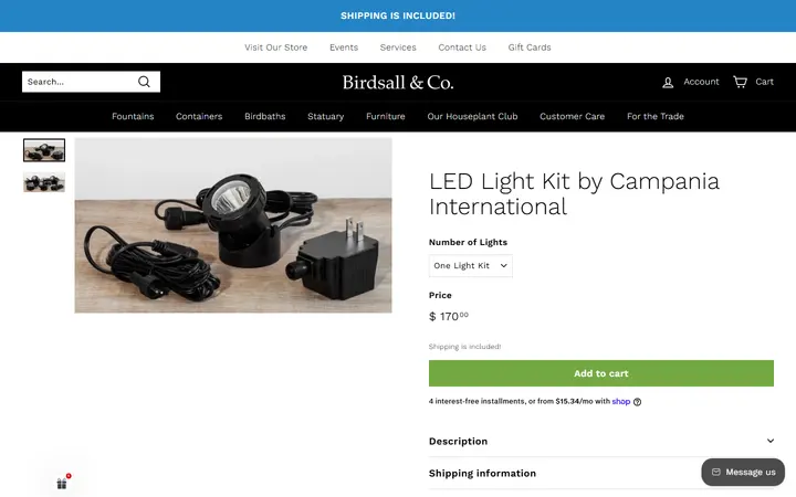 LED Light Kit by Campania International – Birdsall & Co. — Birdsall & Co. The Garden Boutique