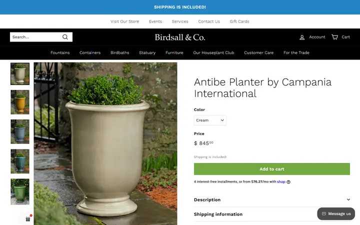 Antibe Planter by Campania International – Birdsall & Co. — Birdsall & Co. The Garden Boutique