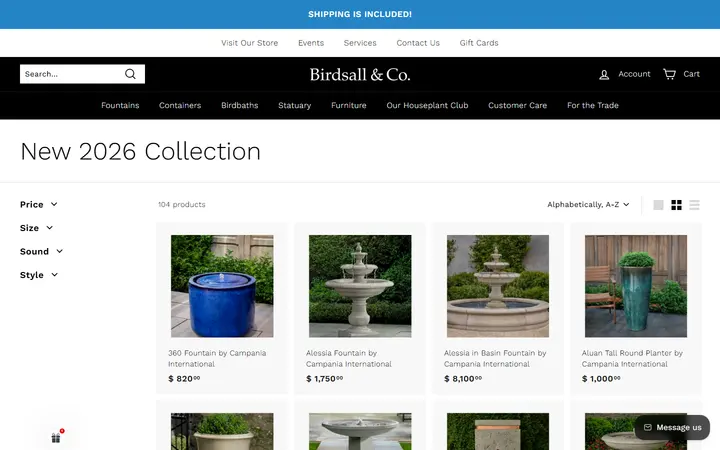 New 2026 Collection – Birdsall & Co. — Birdsall & Co. The Garden Boutique