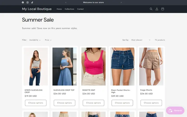 Summer Sale – My Local Boutique — My Local Boutique