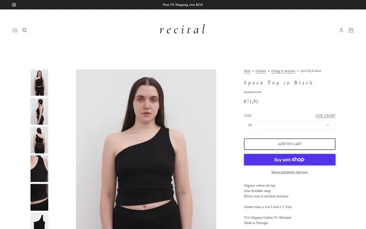 Speck Top in Black – Recital — Recital, Still