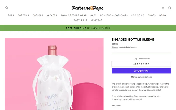 Engaged Bottle Sleeve – Patterns and Pops — Patterns & Pops