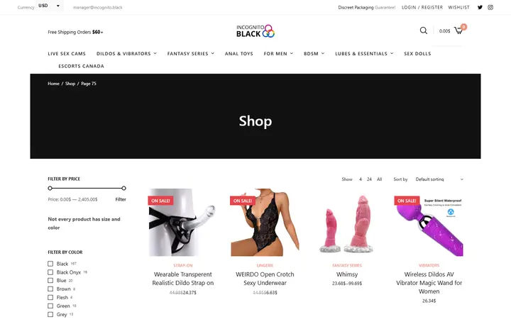 Shop • Page 75 of 76 • Sex Shop - Incognito delivery. Dildo, strapon, Lingerie, fleshlight — Incognito Honey Boutique