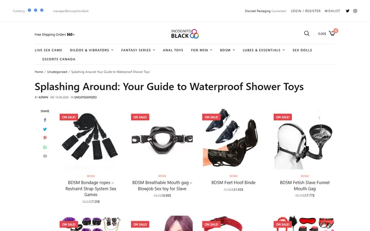 Splashing Around: Your Guide to Waterproof Shower Toys — Incognito Honey Boutique