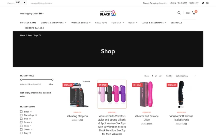Shop • Page 73 of 76 • Sex Shop - Incognito delivery. Dildo, strapon, Lingerie, fleshlight — Incognito Honey Boutique