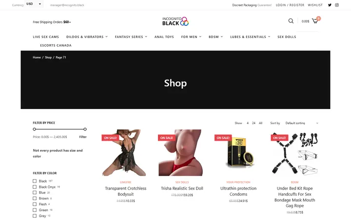 Shop • Page 71 of 76 • Sex Shop - Incognito delivery. Dildo, strapon, Lingerie, fleshlight — Incognito Honey Boutique