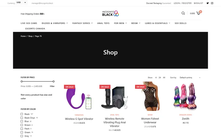 Shop • Page 76 of 76 • Sex Shop - Incognito delivery. Dildo, strapon, Lingerie, fleshlight — Incognito Honey Boutique