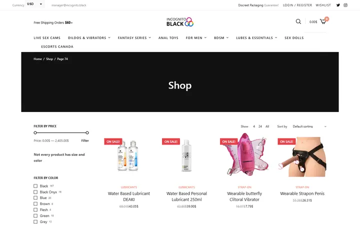 Shop • Page 74 of 76 • Sex Shop - Incognito delivery. Dildo, strapon, Lingerie, fleshlight — Incognito Honey Boutique