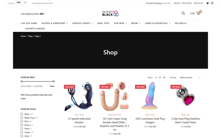 Shop • Page 2 of 76 • Sex Shop - Incognito delivery. Dildo, strapon, Lingerie, fleshlight — Incognito Honey Boutique