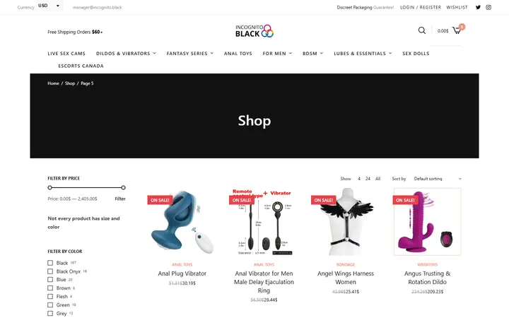 Shop • Page 5 of 76 • Sex Shop - Incognito delivery. Dildo, strapon, Lingerie, fleshlight — Incognito Honey Boutique