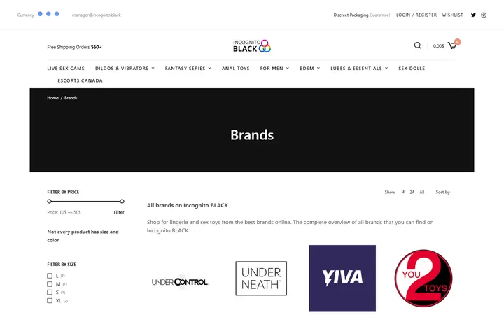 Archives Brands • Sex Shop - Incognito delivery. Dildo, strapon, Lingerie, fleshlight — Incognito Honey Boutique