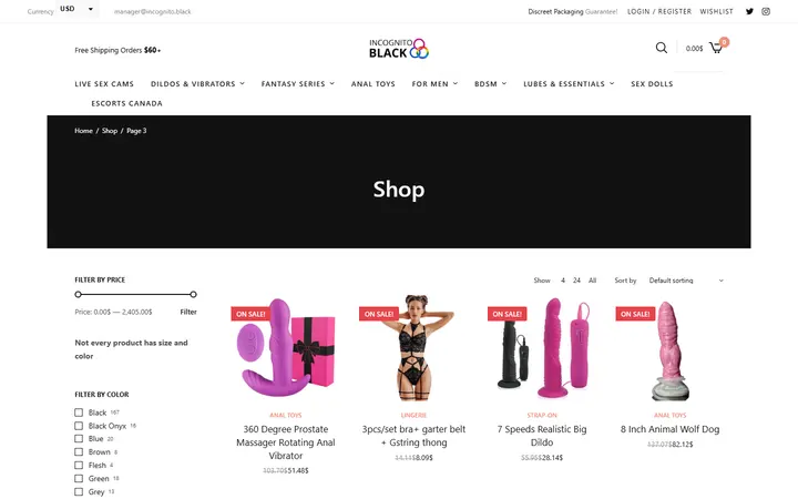 Shop • Page 3 of 76 • Sex Shop - Incognito delivery. Dildo, strapon, Lingerie, fleshlight — Incognito Honey Boutique
