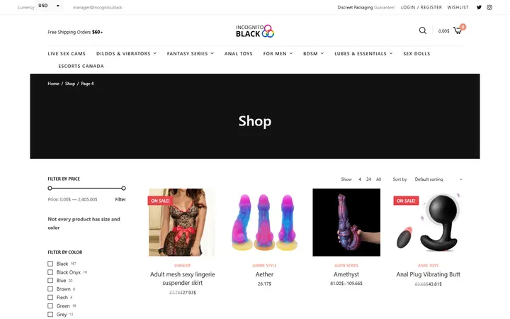 Shop • Page 4 of 76 • Sex Shop - Incognito delivery. Dildo, strapon, Lingerie, fleshlight — Incognito Honey Boutique