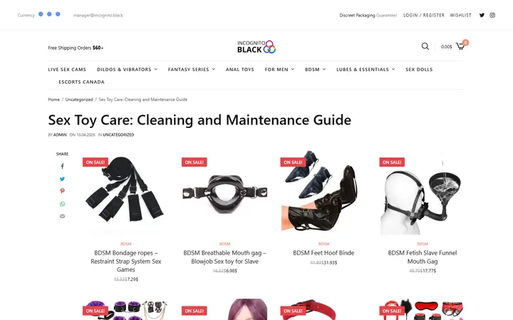 Sex Toy Care: Cleaning and Maintenance Guide — Incognito Honey Boutique