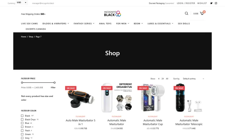 Shop • Page 7 of 76 • Sex Shop - Incognito delivery. Dildo, strapon, Lingerie, fleshlight — Incognito Honey Boutique