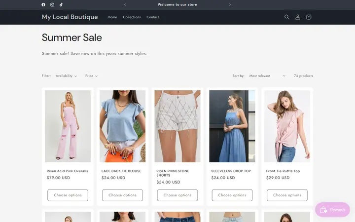 Summer Sale – My Local Boutique — My Local Boutique