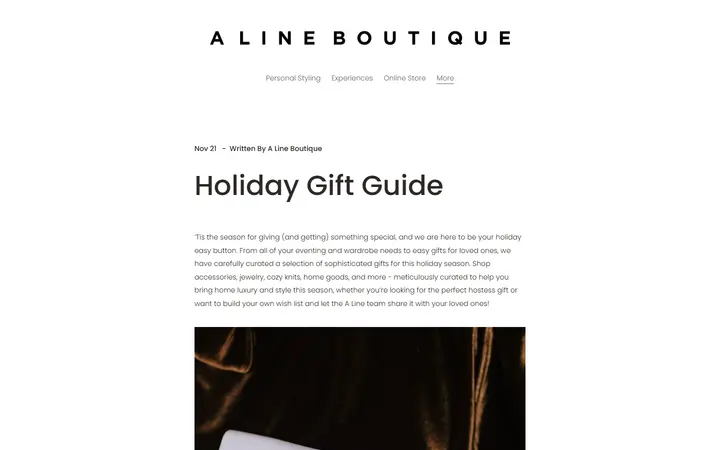 Holiday Gift Guide — A Line Boutique — A Line Boutique