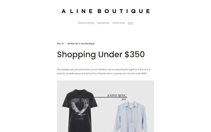 Shopping Under $350 — A Line Boutique — A Line Boutique